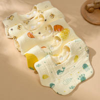 Babero De Algodón Para Bebés 6 Capas Muslin Toalla De Saliva Para Niños Accesorios Nuevos Recién Nacidos Abrigo De Comer - details 0