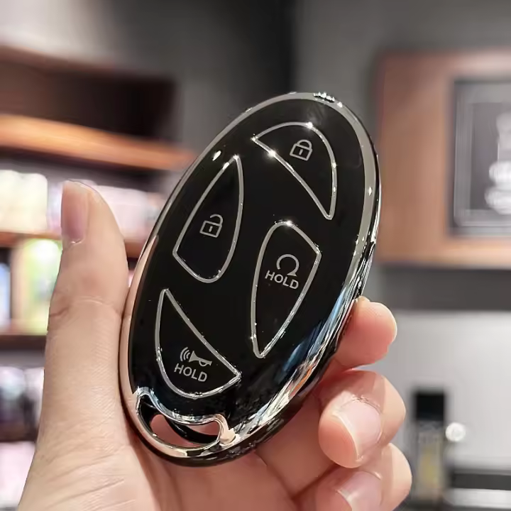Cubierta De Llave Inteligente Para Hyundai Ioniq 6 Grandeur GN7 KONA 2023 2024 TPU 7 Botones Accesorio De Coche - 1