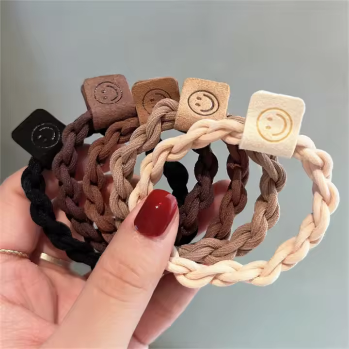 5Pcs Accesorios Para El Cabello De Mujer Estilo Coreano Scrunchies Elásticos Para Moños Y Colas De Caballo Multifuncionales De Rayón - 1