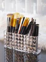 Organizador De Maquillaje Transparente De Acrílico Porta Pinceles Y Labiales Reutilizable Contenedor De Escritorio Caja De Almacenamiento Para Cosméticos - details 8