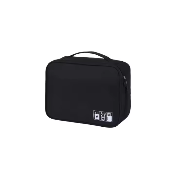 Bolsa De Almacenamiento Electrónica Doble Capa Para Viaje Cable Organizador De Accesorios Para iPad Material De Poliéster - 1