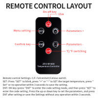Controlador De Temperatura Digital Con Sensor NTC Termostato Regulador Para Refrigerador Y Congelador Interior DC 12V Con Control Remoto - details 4