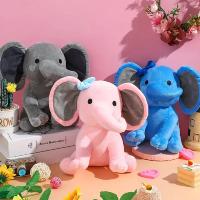 Elegante Muñeco De Peluche Elefante Para Baño De Fetiche De Nacimientos Regalo Perfecto Para Bebés Recién Nacidos Y Graduaciones Material De Poliéster Relleno De Algodón PP - details 3