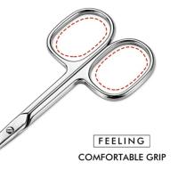 Tijeras De Manicura Profesional De Acero Inoxidable Para Corte De Cutícula Y Apariencia Estética Uso En Ojos Pestañas Nariz Cabello Facial Pelo De Cejas Y Pelo De Boca - details 3