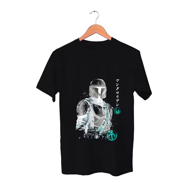 Camiseta Mandalorian. Star Wars. La guerra de las galaxias. Baby Yoda. Grogu. Mando. Varios colores. Todas las tallas. - 1