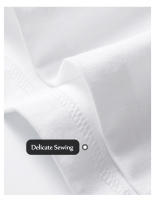 Camiseta Clásica De Algodón Para Hombres Y Mujeres Transpirable Top Unisex Para Parejas Color Sólido Negro Blanco - details 4