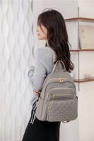Mochila De Viaje Grande Para Mujeres En Nylon De Alta Calidad Bolsa Escolar Para Adolescentes Con Múltiples Bolsillos Y Cierre De Cremallera Estilo Fashion - details 1