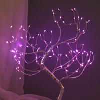 Lámpara De Noche LED Árbol De Navidad 108 LEDs Táctil Decoración De Fiesta De Boda Para Dormitorio Con Guirnalda De Hadas - details 22