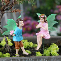2PC Decoración De Jardín Única Para Día De San Valentín - Fae De Flor Símbolo De Amor Dulce - Adorno Exclusivo Para Exterior - details 2