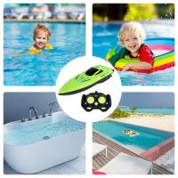 Barco Remoto Para Niños Impermeable Juguete RC Barco Rápido Ligero Racing En Agua Juguetes De Piscina Control Remoto - details 3