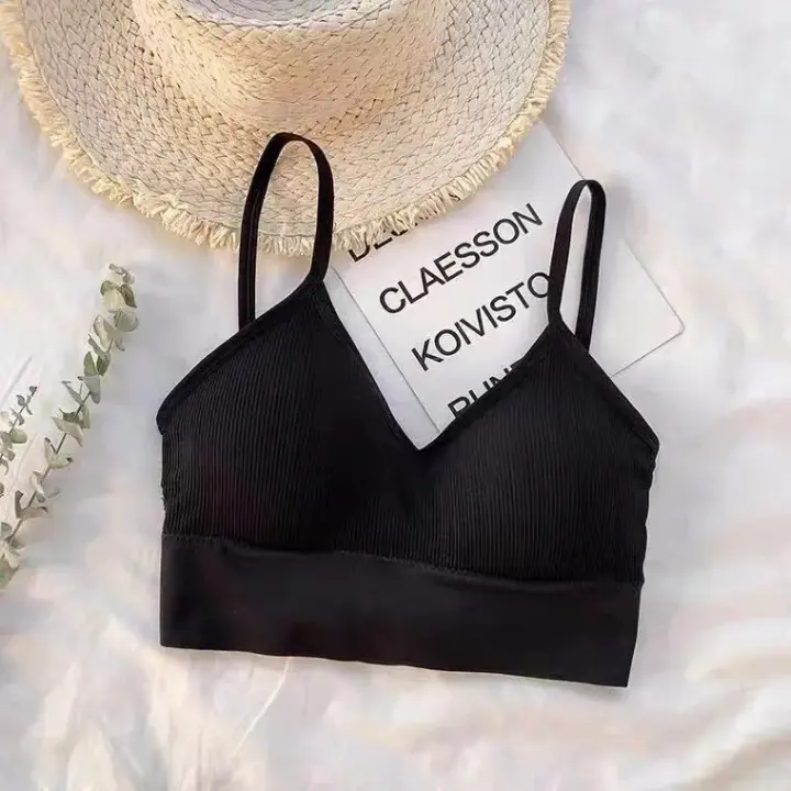 Top De Pecho Enredado Sin Costuras Para Mujer Estilo Explosivo Grande U De Espalda Deportivo Transpirable De Nylon - 1