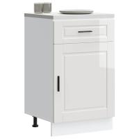 vidaXL Mueble bajo de cocina porto roble artesano madera reconstituida en color Roble artisan/Negro/Marrón roble y más | almacenamiento funcional diseño moderno para baño dormitorio sala - details 6