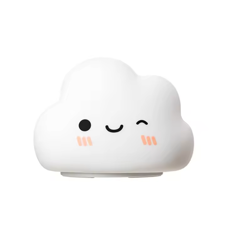 Lámpara Nocturna De Silicona Kawaii Iluminación Ambiente Para Habitación De Niños Y Bebés Luz De Noche Toque Para Mesa De Noche Regalos De Vacaciones - 1
