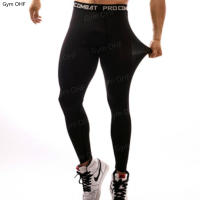 Leggings Para Hombre Gimnasio Correr Tallas Verdaderas Pantalones De Compresión Fitness Yoga Entrenamiento Longitud De 87-95cm - details 9