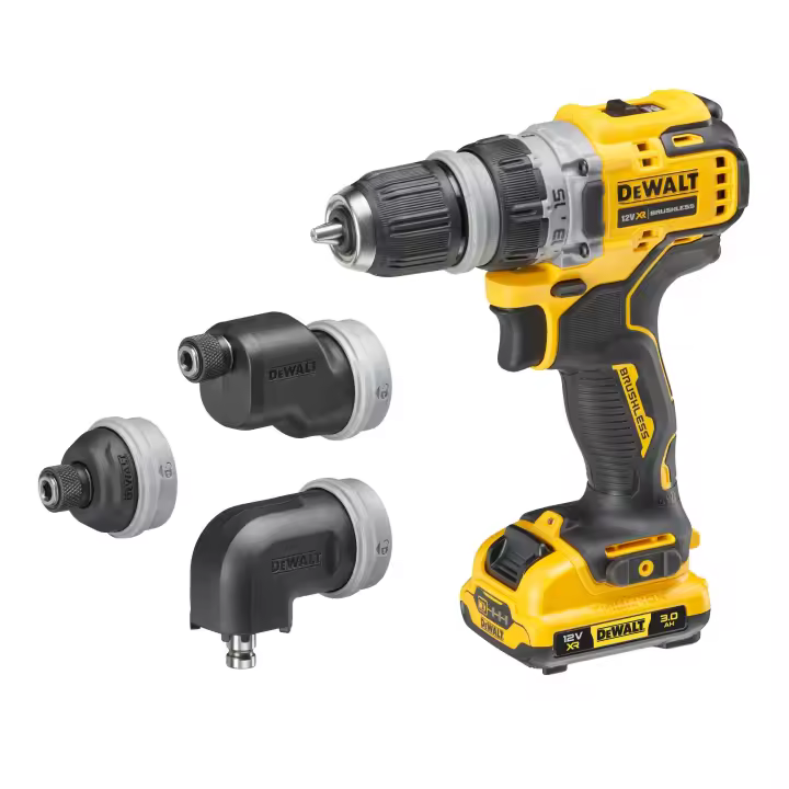Dewalt DCD703L2T-QW Taladro Atornillador Multi Cabezal sin escobillas XR 12V Li-Ion 3Ah - 1