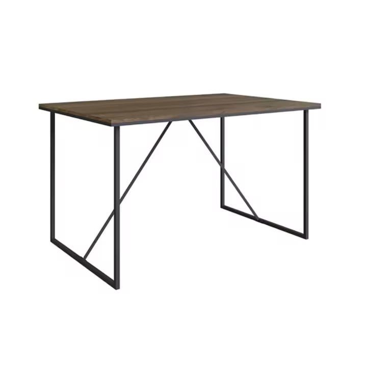 Escritorio Fren diseño fijo negro/roble 75x135x72 cm - 1