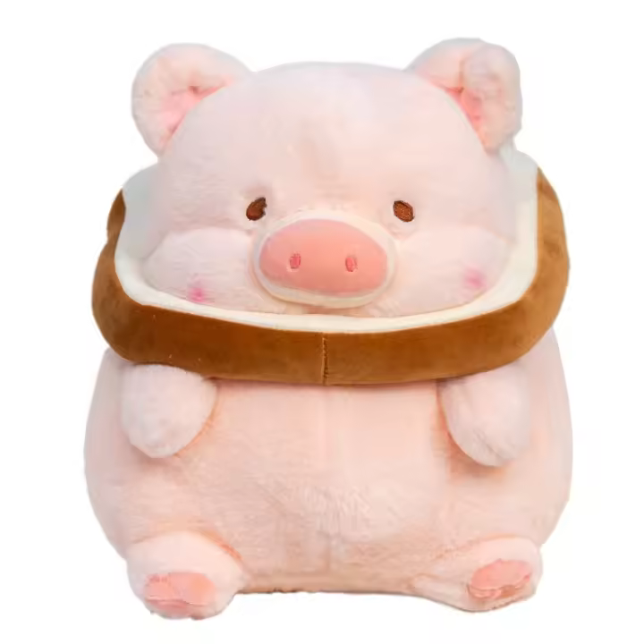 Muñeco De Peluche De Cerdo Rosa Lovely Lulu Juguete Creativo Para Niñas Regalo Lindo De Torrijas Peluche Suave De Algodón PP Para Cumpleaños Y Amigos - 1