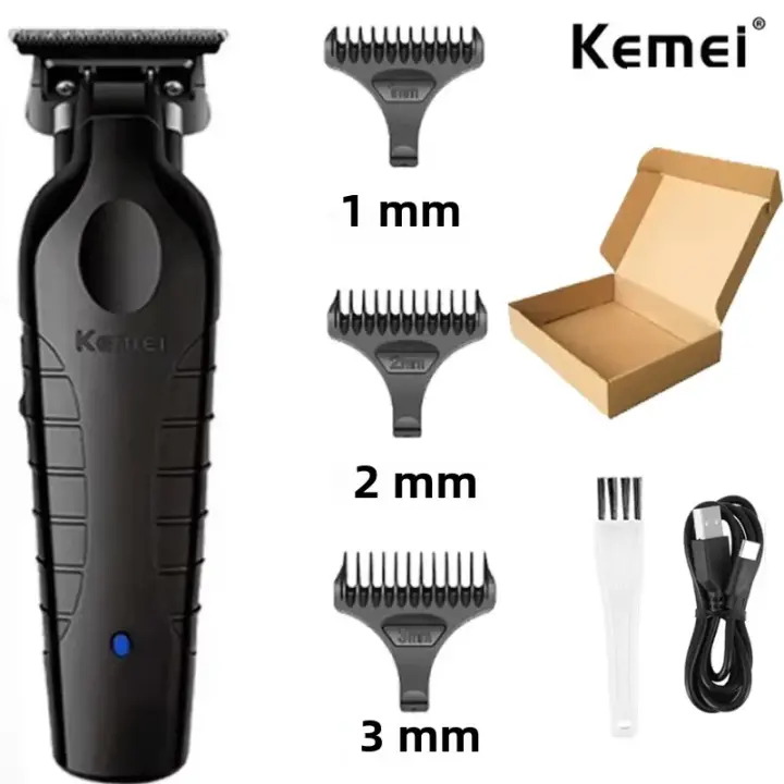 Kemei 2299 Cortabello Profesional Sin Cable Para Barbero Corte Detalle De Cabello Con Cuchillo De Acero Inoxidable Longitud Mínima De Corte Menos De 0,5mm - 1