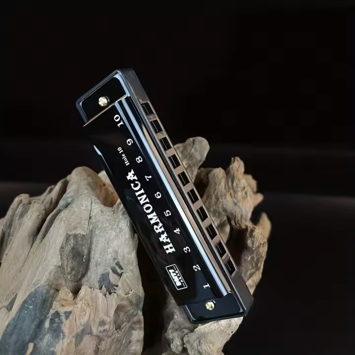Harmonica Cromática De 10 Agujeros En Clave De C Con Estuche Para Principiantes Y Niños Regalo Ideal Con Estuche Incluido - 1