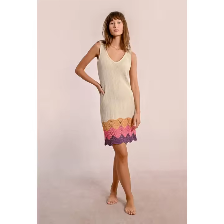 Molly Braken Vestido midi crochet - 1