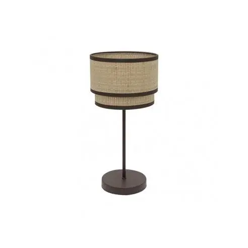 FABRILAMP Lámpara de Mesa Sobremesa Alto Roque 1xe27 Natural/marrón 60x30x30 Cm - Diseño Elegante - 1