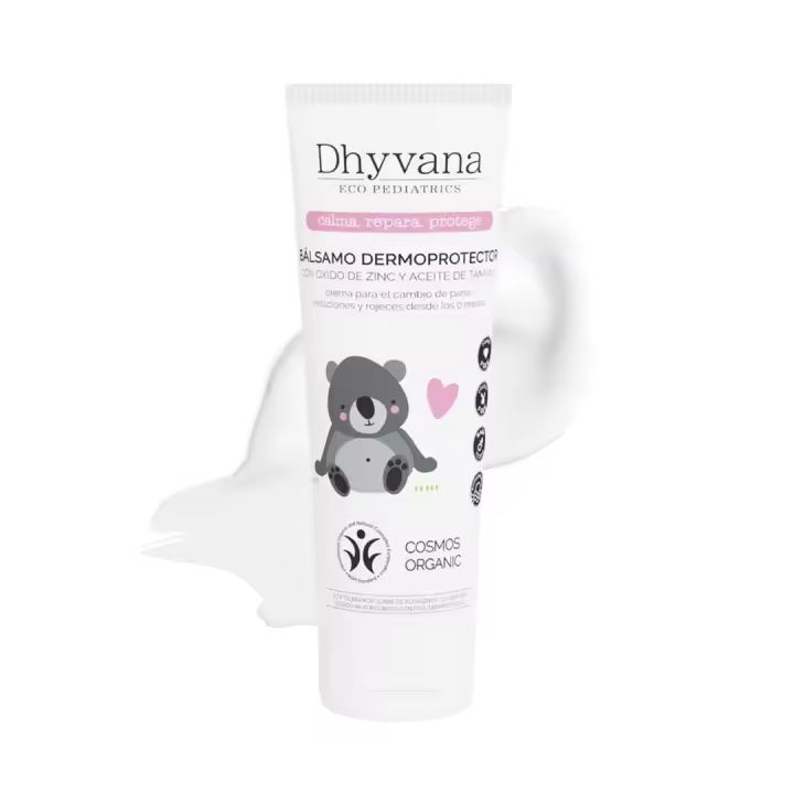 DHYVANA - Bálsamo bebé dermoprotector orgánico 75ml - Calma, repara y protege - Con 99% de ingredientes naturales - 1