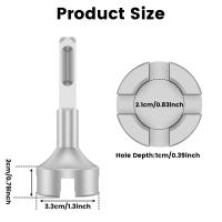 1/2Pcs Juego De Pernos De Tierra Forjados En Acero Con Diámetro Interno De 21mm Y Alta Dureza Herramienta De Martillo SDS Para Trabajos De Carpintería Y Bricolaje - details 1