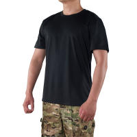 Camiseta Táctica Para Hombre MEGER Quick Dry Camiseta De Gimnasio Con Cuello Redondo Manga Corta Talla Grande Hasta 4XL Casual - details 14