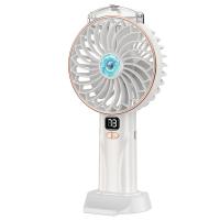 Ventilador de Mano Portátil USB, 3 Pulgadas, 3 Aspas, 5 Velocidades, 1200mAh, Blanco - details 1
