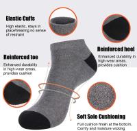 10 Pairs of High-Quality Men's Sports Fitness Running Socks For Spring and Summer Outdoor Leisure and Breathable Short Socks - details 4