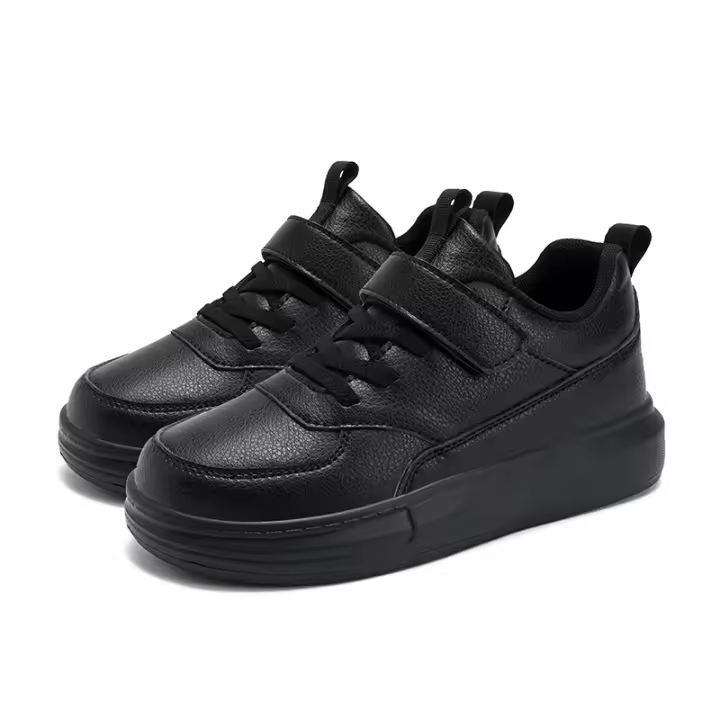 Zapatillas Infantiles Antideslizantes Blancas Transpirables Para Niños Y Niñas Con Correas Zapatos Casuales De Exterior Para Todoterreno Tamaño 7-13Años - 1