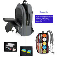 DreamTravel Mochila de Senderismo 30L - Gran Capacidad con Múltiples Compartimentos | Organización Práctica para Ropa, Equipo y Accesorios | Diseño Sencillo y Resistente para Trekking/Excursiones (Azul/Negro/Gris) - details 5