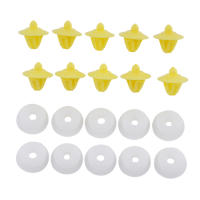 10x Clips De Panel Interior Para Puerta Megane 2 Modus R19 Safrane Accesorios De Coche Para Laguna Ll Nevada Master Material ABS - details 0