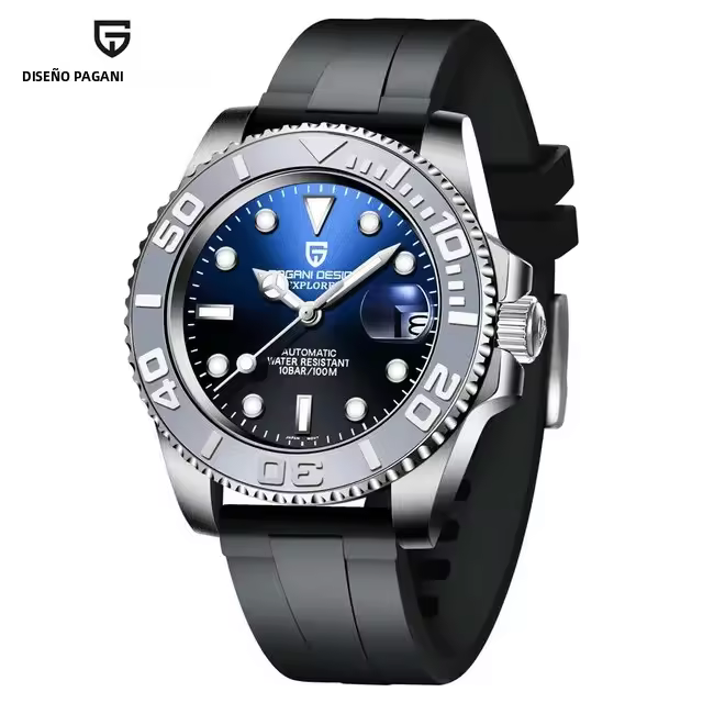 Reloj Mecánico Para Hombre PAGANI DESIGN PD-1651 V3 Con Cristal De Zafiro Resistente Al Agua Acero Inoxidable NH35 Movimiento Automático - 1