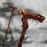 Bastón De Madera De Leopardo Marrón Para Moda Decorativo De Vampire Cospaly Fiesta Mace Varita Halloween Crosier 93cm - details 0