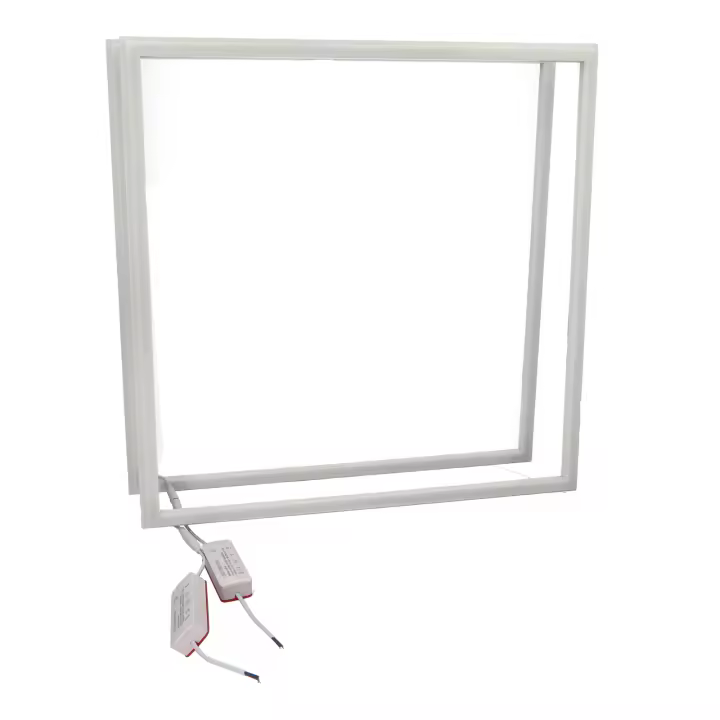 Jandei - Pack 2x Marco Luminoso Led 48W, Panel Falso Techo 60x60. A elegir entre Luz Blanca Fría, Natural, Cálida o Tricolor. - 1