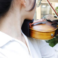 Almohadilla De Hombro Y Barba De Violín Suave De Espuma De Algodón Accesorios Para Instrumentos De Cuerda Adecuado Para Violines De Tamaño 1/8 1/4 1/2 3/4 /4/4 Fiddle Color Rojo / Negro / Café - details 4