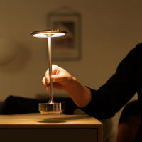 Lámpara De Mesa Inalámbrica Recargable Con Sensor Táctil Luz Nocturna LED Para Lectura Decoración De Habitaciones Restaurantes Hoteles Bares - details 18