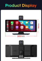 Cámara De Coche 4K Con Pantalla Táctil De 11.26 Pulgadas DVR Soporte Para Apple Carplay Y Android Auto Doble Lente Frontal Y Rear Black Box Accesorios - details 16