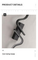 Lámpara De Pared LED Negra Para Interior Iluminación Moderna Para Sofa TV Dormitorio AC85-265V Sin Ajuste Dimmer Incluye Bombilla - details 8