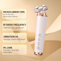 Dispositivo De Belleza RF 4en1 Masajeador Facial EMS Levantamiento Y Acondicionamiento De Piel Con Terapia De Luz LED Antiarrugas Y Blanqueamiento - details 0