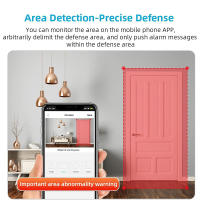 Cámara De Seguridad Inalámbrica WIFI E9 Binocular Con Rastreo Automático De Cuerpo Humano Vigilancia Interior 1080P Mini Camera - details 5