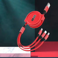 Cable De Datos Para Móvil NNBILI 2024 Nuevo Retráctil Carga Rápida Para Android Tipo-C Apple Xiaomi Samsung Tejido Tres En Uno - details 8