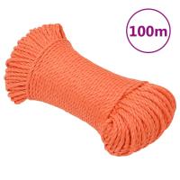 vidaXL Cuerda de Trabajo Polipropileno 3 mm 100 m Seguridad Incendio Color Azul,  Blanco,  orange y mas - details 2