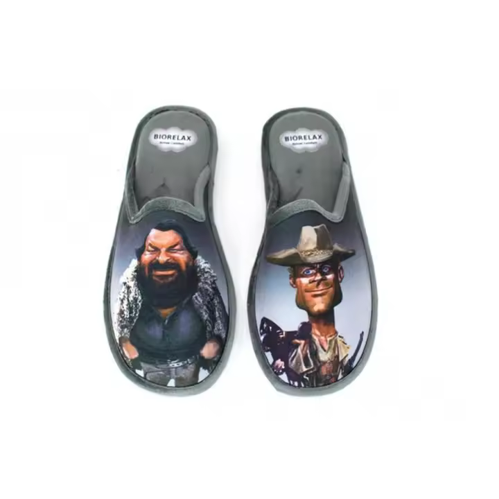 Zapatillas De Casa Biorelax 1464 Bud Spencer Gris - 1