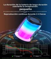 Mini Altavoz De música con Bluetooth, Pantalla Completa, Efecto De Iluminación Colorido, Audio Pequeño - details 1