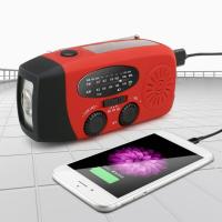 Radio De Meteorología Con Emergencia Solar Manivela De Acrílico FM/AM/NOAA Cargador De Teléfono USB Y Luz De Mano LED 2000mAh - details 4