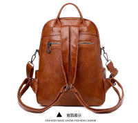 Mochipa de cuero estilo Korean, mochila de gran capacidad A LA Moda para Mujer, Bolso de hombro, mochila de viaje, Bolso de Mujer - details 23
