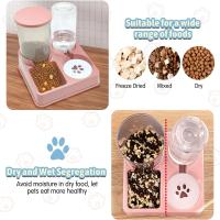 Dispensador Automático Para Alimentos Y Agua Para Mascotas 2 En 1 Inclinable Alimentador De Gravedad Y Dispensador De Agua Suministros Para Mascotas - details 6