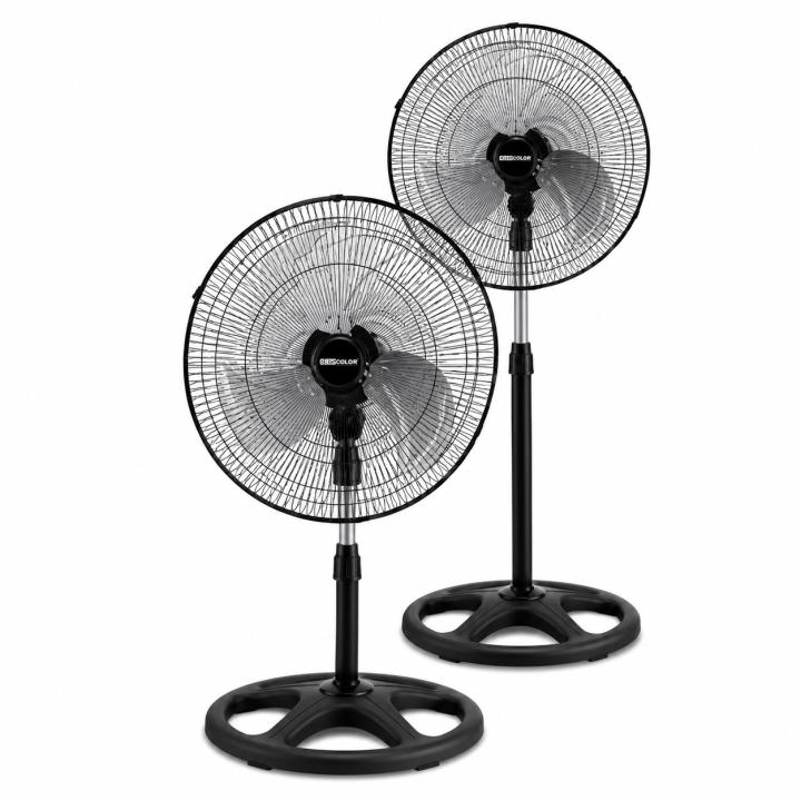 Pack 2 Ventilador de pie Cerdeña modelo 44500 con oscilación de 90°, 3 velocidades ajustables y altura regulable hasta… — oferta en Miravia